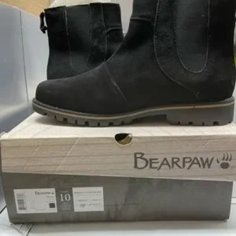BNWT Mens BearPaw boot size 10 Black - Picture 5 of 9